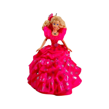 1998 Hallmark Ornament (1990) Happy Holidays Barbie Hallmark Ornament (Holiday Barbie Collector's Club) QXC4493 Image4