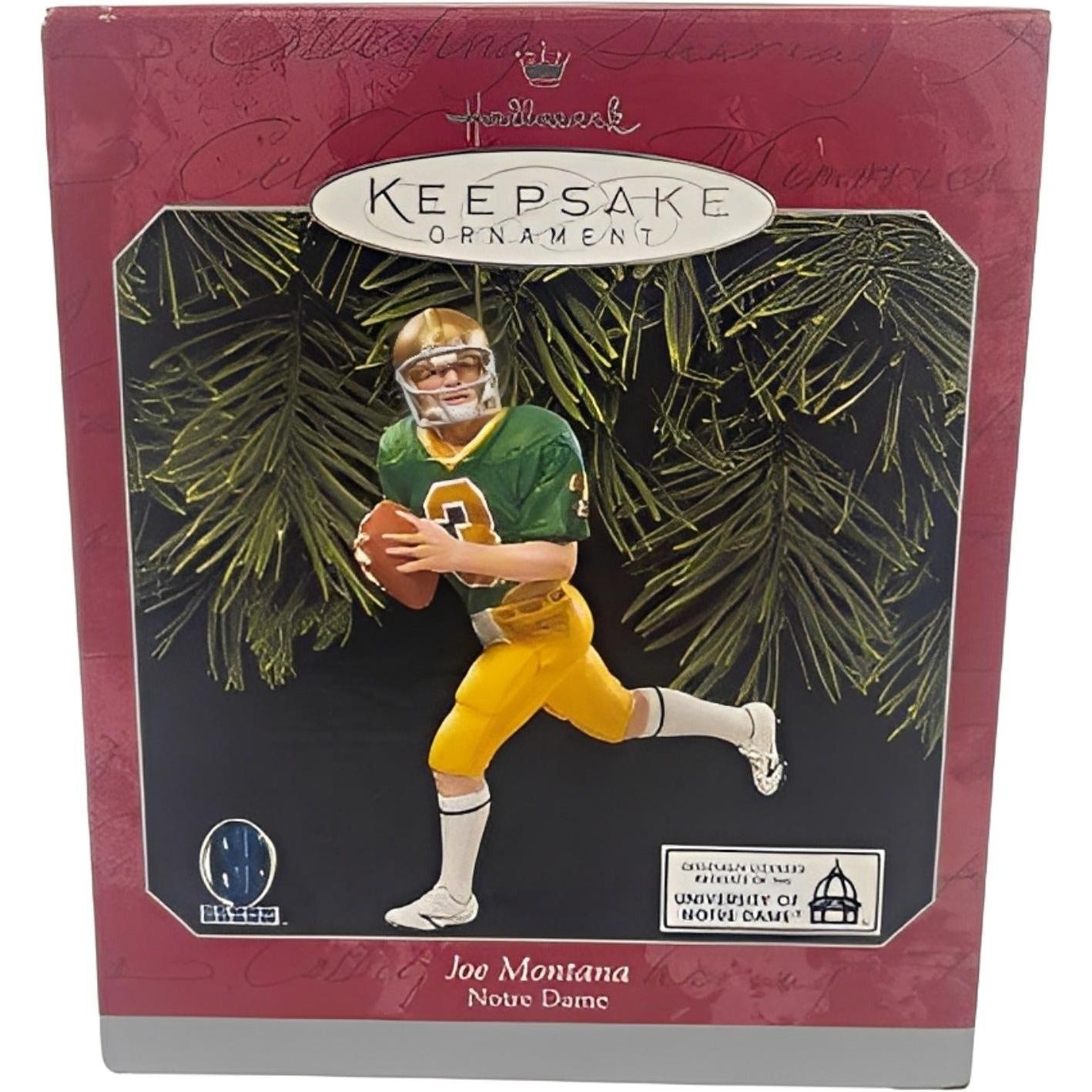 1998 Joe Montana Hallmark Ornament (Notre Dame Football Legend) QXI6843