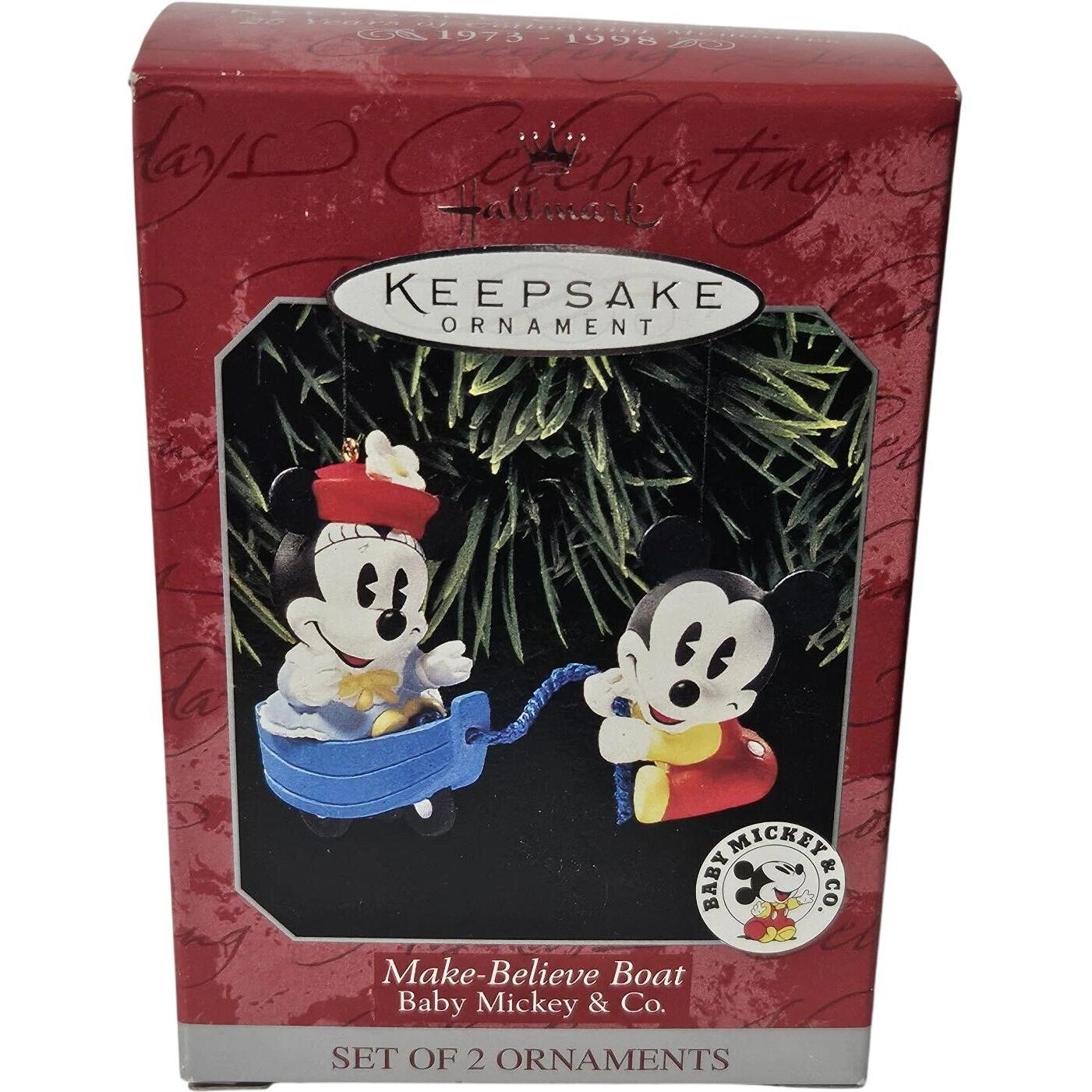 1998 Make-Believe Boat Hallmark Ornament (Baby Mickey & Co.) QXD4113