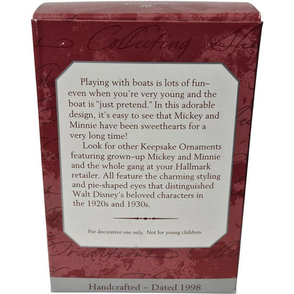 1998 Make-Believe Boat Hallmark Ornament (Baby Mickey & Co.) QXD4113