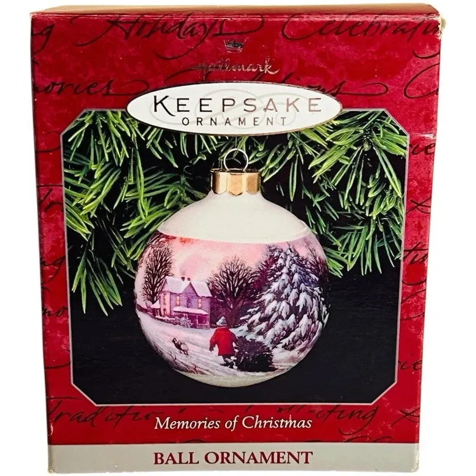 1998 Memories of Christmas Hallmark Ornament (Glass Ball) QX2406