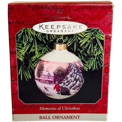 1998 Memories of Christmas Hallmark Ornament (Glass Ball) QX2406