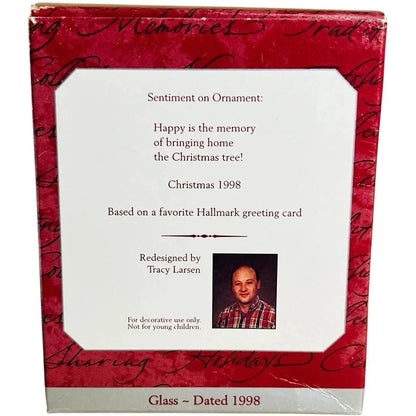 1998 Memories of Christmas Hallmark Ornament (Glass Ball) QX2406