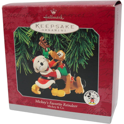 1998 Mickey's Favorite Reindeer Hallmark Ornament (Mickey Mouse & Friends) QXD4013