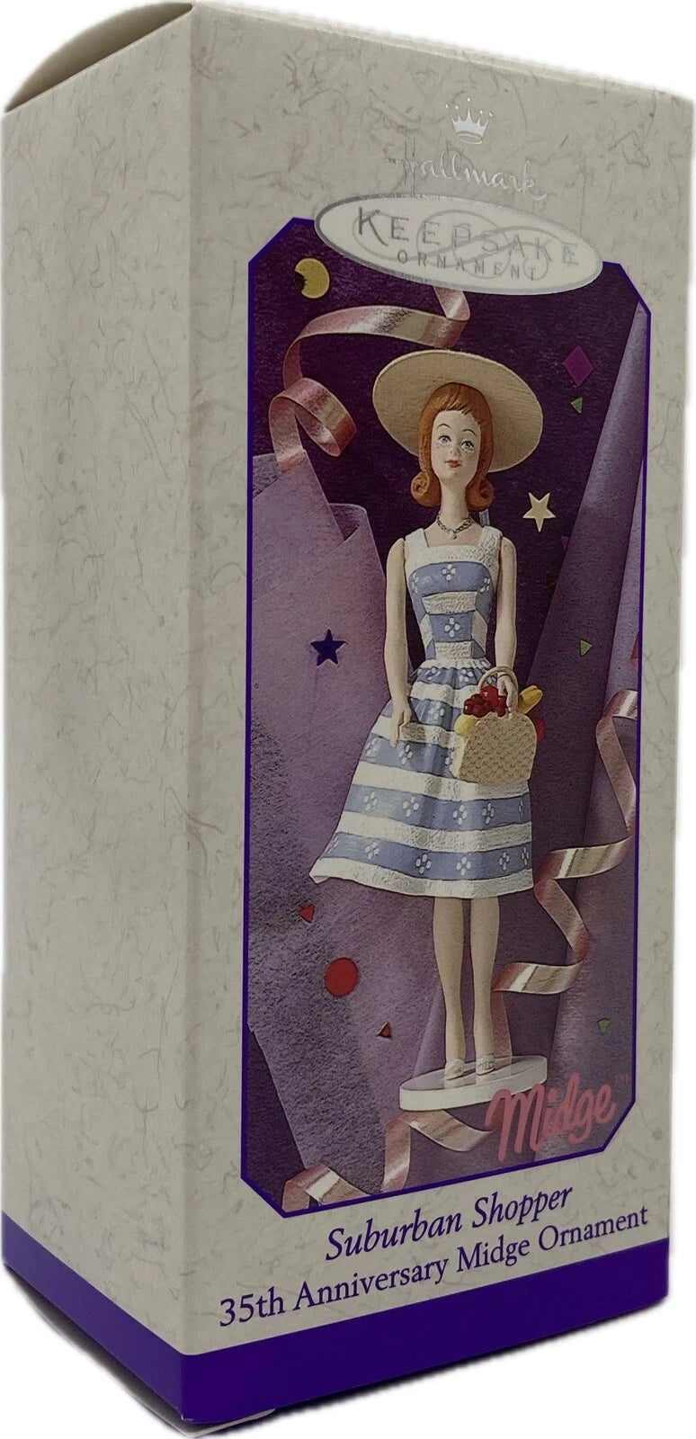 1998 Midge - Suburban Shopper 35th Anniversary Hallmark Ornament (Barbie) QEO8413