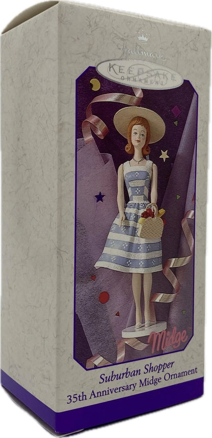 1998 Midge - Suburban Shopper 35th Anniversary Hallmark Ornament (Barbie) QEO8413