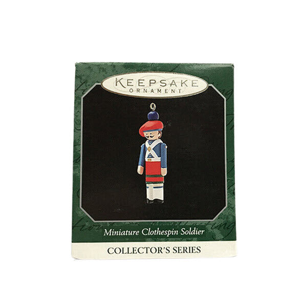 1998 Miniature Clothespin Soldier Hallmark Ornament (Miniature Clothespin Soldier) QXM4193