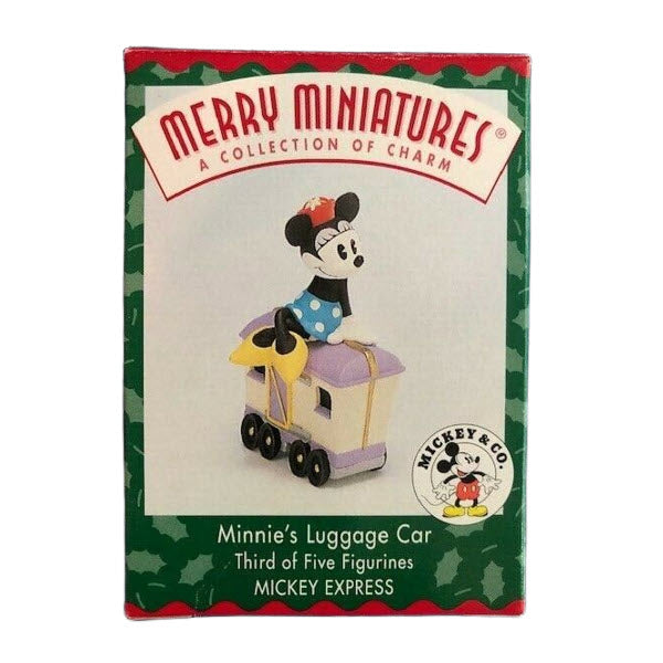 1998 Minnie's Luggage Car Hallmark Ornament (Mickey Express) QRP8506
