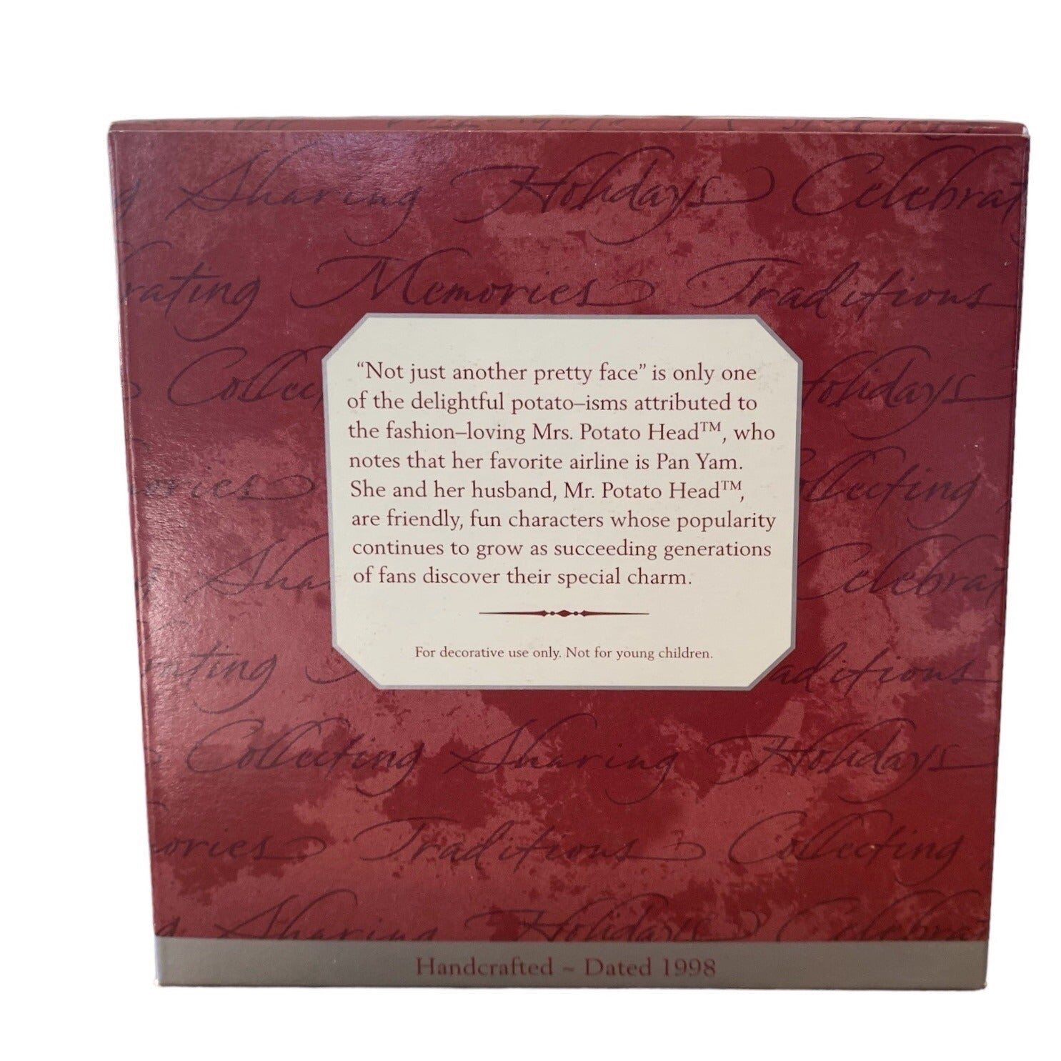 1998 Mrs. Potato Head Hallmark Ornament (Potato Heads) QX6886