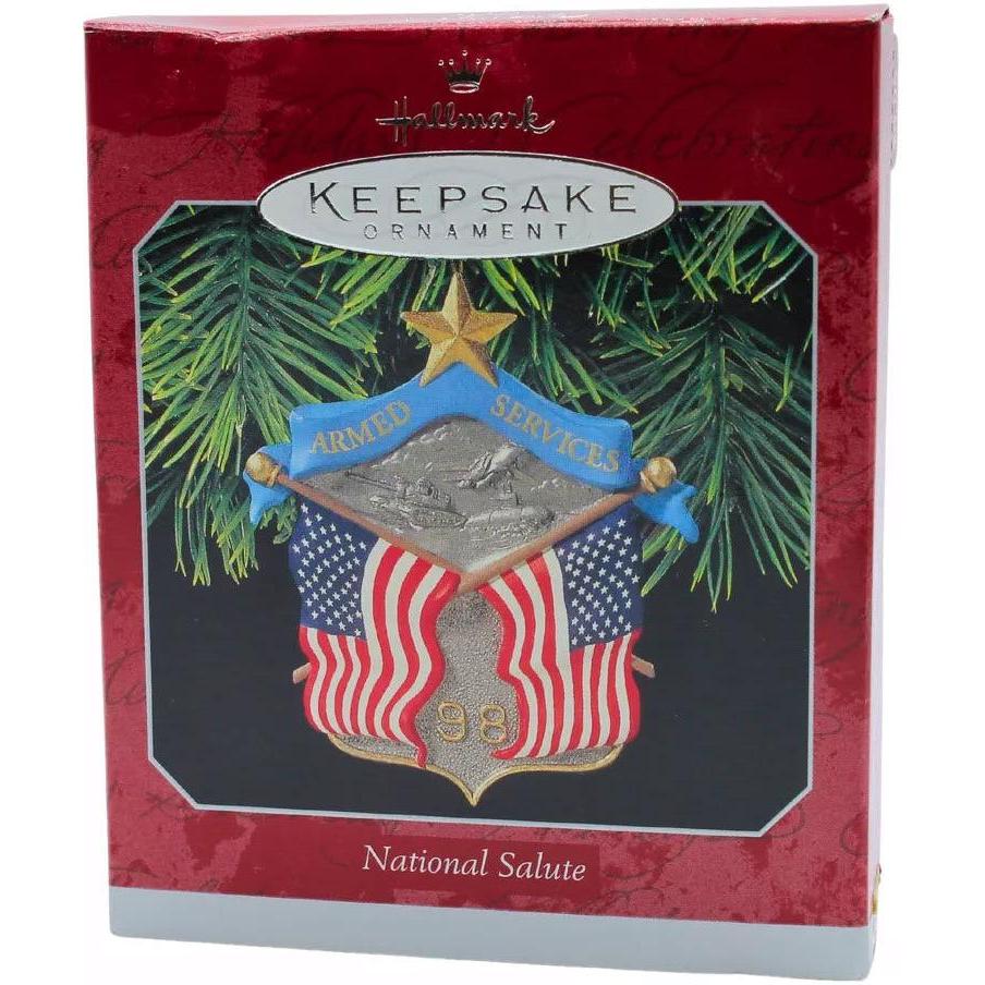 1998 National Salute Hallmark Ornament (Patriotic) QX6293