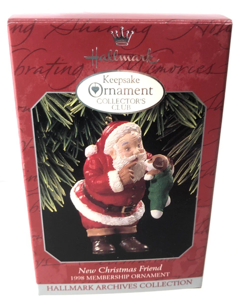 1998 New Christmas Friend Hallmark Ornament (Santa Claus) QXC4516 Image2