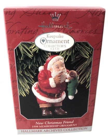1998 New Christmas Friend Hallmark Ornament (Santa Claus) QXC4516 Image2