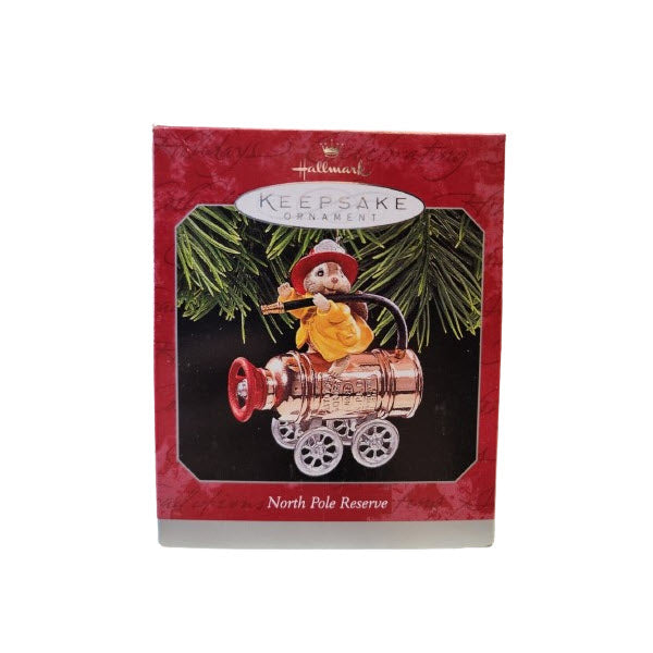1998 North Pole Reserve Hallmark Ornament (Firefighter) QX6803