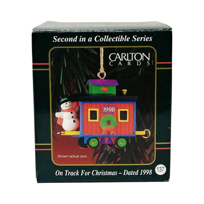 1998 On Track For Christmas Carlton Cards Ornaments (Train) CXOR-138Y Image2