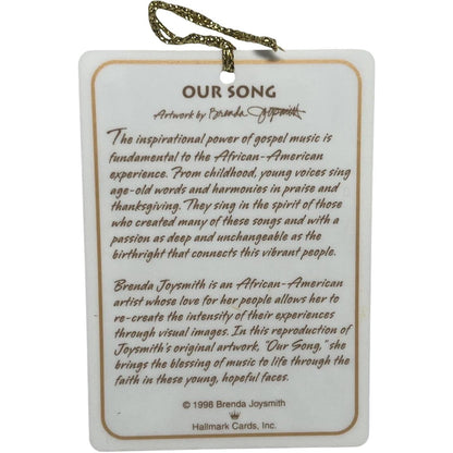 1998 Our Song - Brenda Joysmith Hallmark Ornament (Angels) QX6183