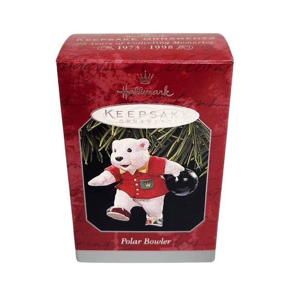 1998 Polar Bowler Hallmark Ornament (Polar Bear) QX6746