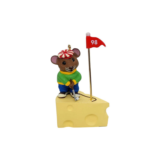 1998 Puttin' Around Hallmark Ornament (Mouse) QX6763 Image1