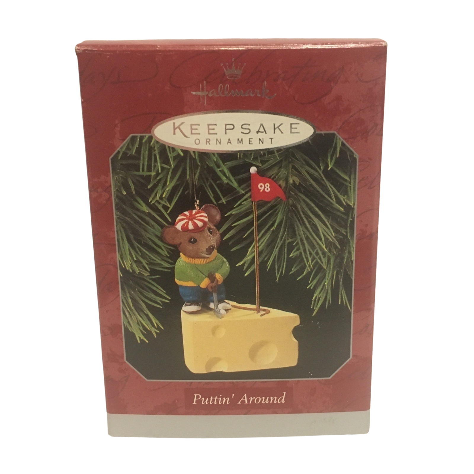 1998 Puttin' Around Hallmark Ornament (Mouse) QX6763 Image2