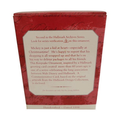 1998 Ready for Christmas Hallmark Ornament (Mickey Mouse) QXD4006 Image6