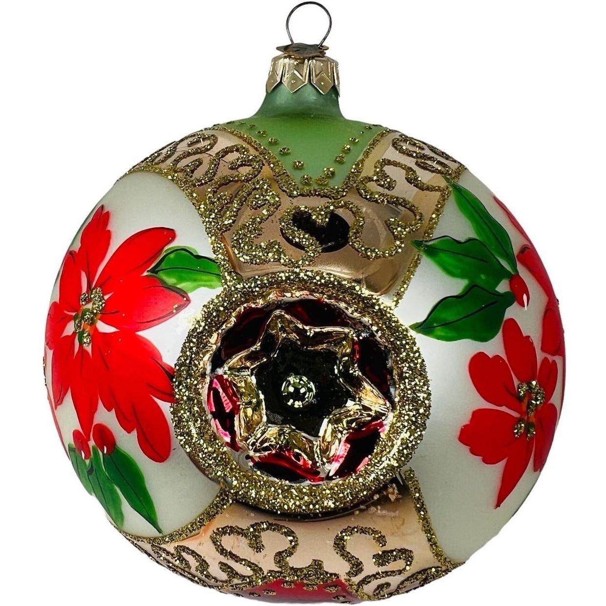 1998 Red Poinsettias Hallmark Ornament (Holiday Traditions) QBG6906