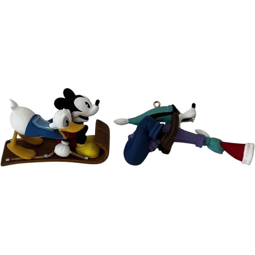 1998 Runaway Toboggan Hallmark Ornament (Mickey & Co) QXD4003