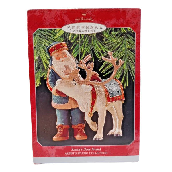 1998 Santa's Deer Friend Hallmark Ornament (Santa Claus) QX6583