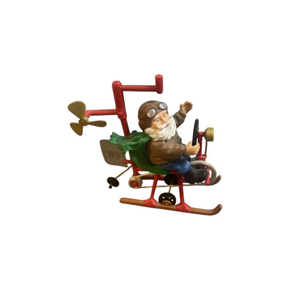 1998 Santa's Flying Machine Hallmark Ornament (Santa Claus) QX6573 Image1