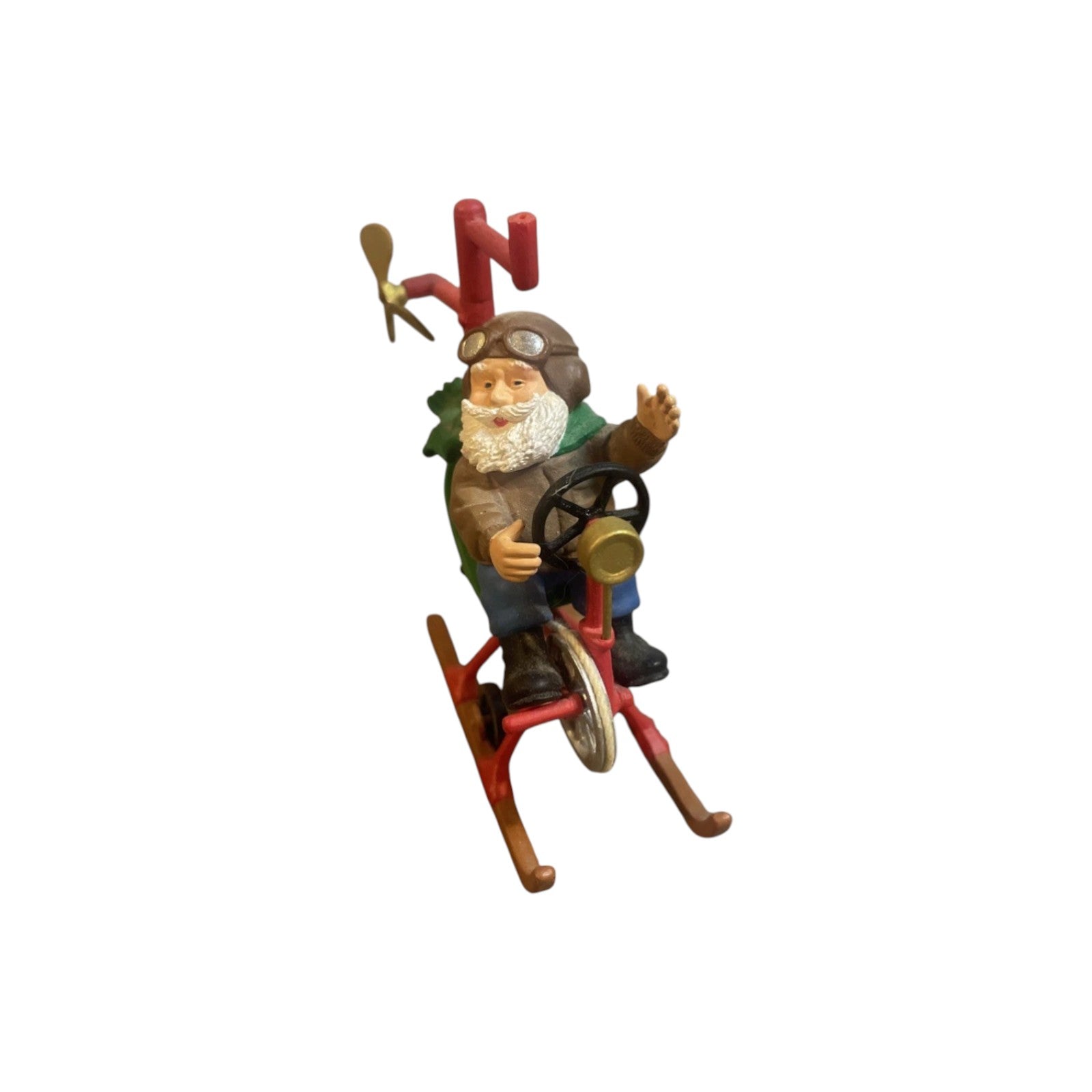 1998 Santa's Flying Machine Hallmark Ornament (Santa Claus) QX6573 Image3