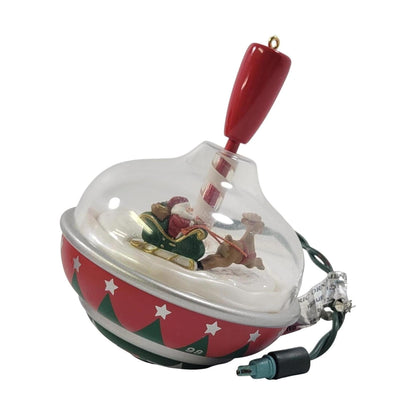 1998 Santa's Spin Top Hallmark Ornament (Santa Claus) QLX7573 Image1