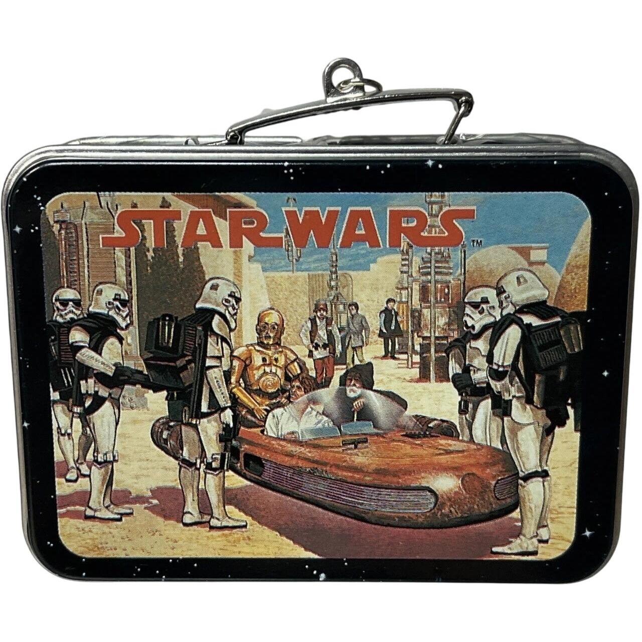 1998 Star Wars Tin Hallmark Ornament (Lunch Box) QEO8406