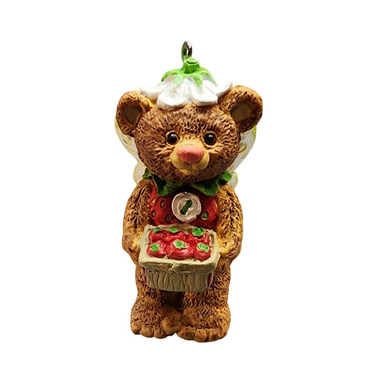 1998 Strawberry Hallmark Ornament (Fairy Berry Bears) QEO8369