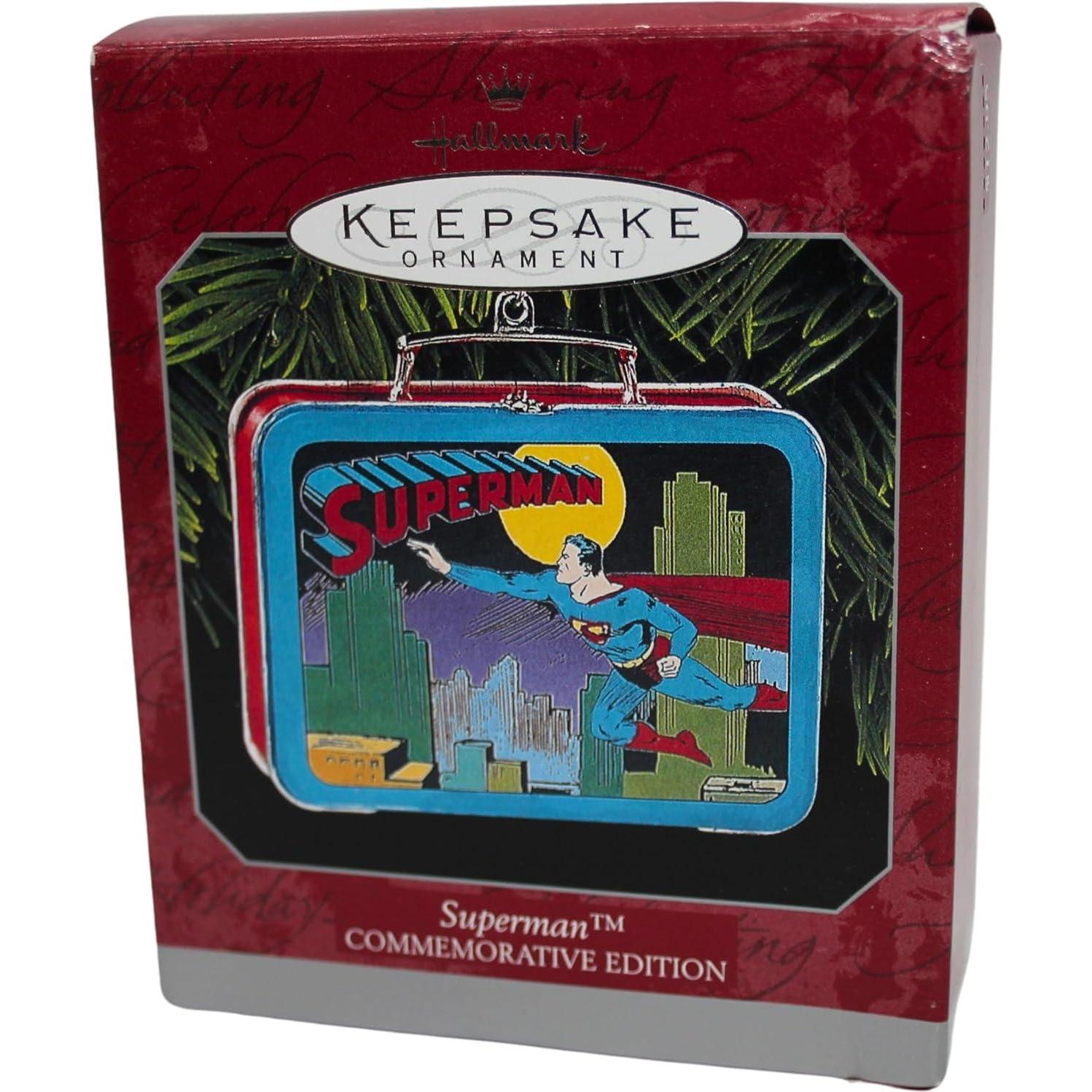 1998 Superman Commemorative Edition Hallmark Ornament (Lunch Box) QX6423