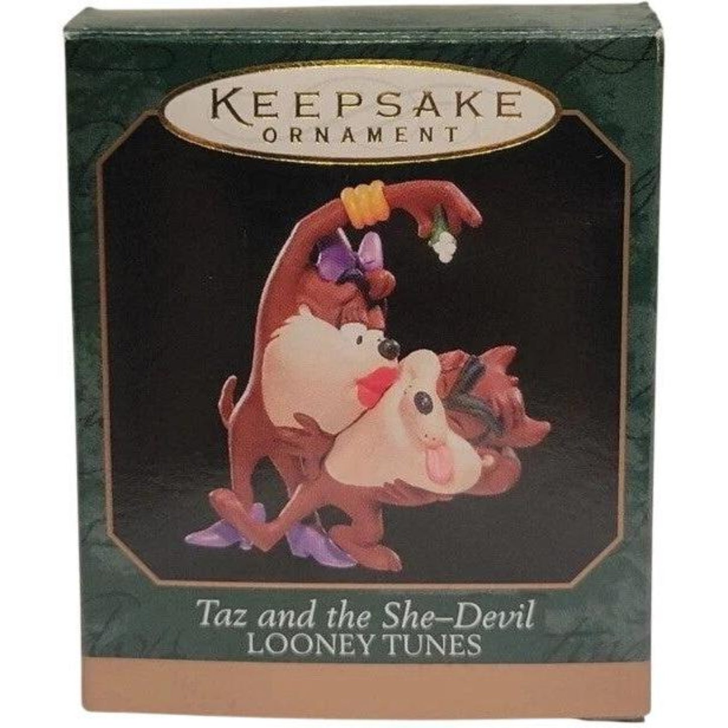 1998 Taz and the She-Devil Hallmark Ornament (Looney Tunes) QXM4619