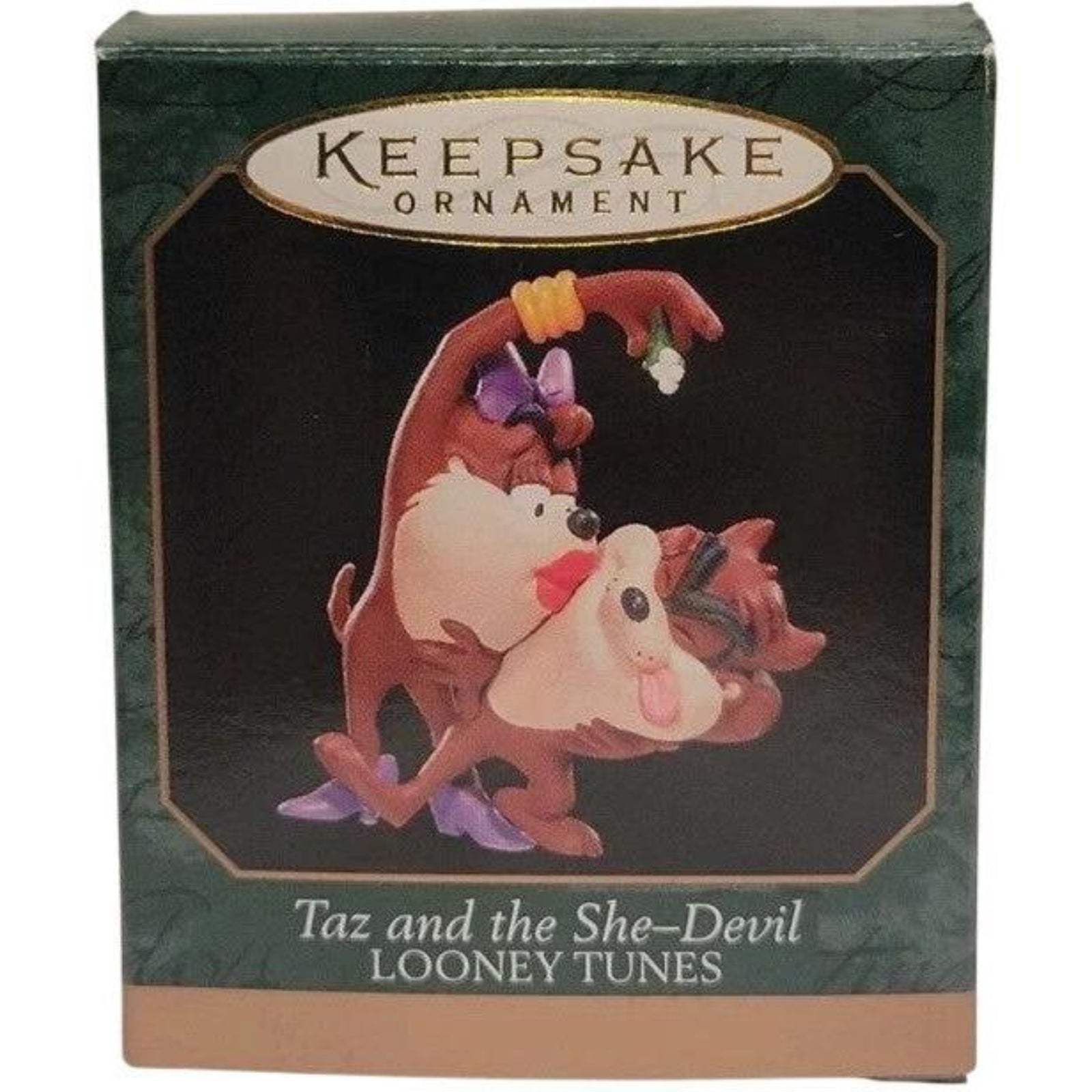 1998 Taz and the She-Devil Hallmark Ornament (Looney Tunes) QXM4619