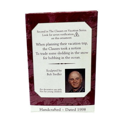 1998 The Clauses on Vacation Hallmark Ornament (Santa Claus) QX62676 Image7