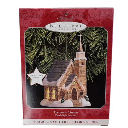 1998 The Stone Church Hallmark Ornament (Candlelight Services) QLX7636