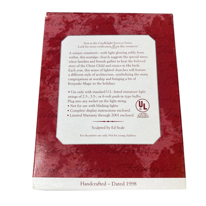 1998 The Stone Church Hallmark Ornament (Candlelight Services) QLX7636