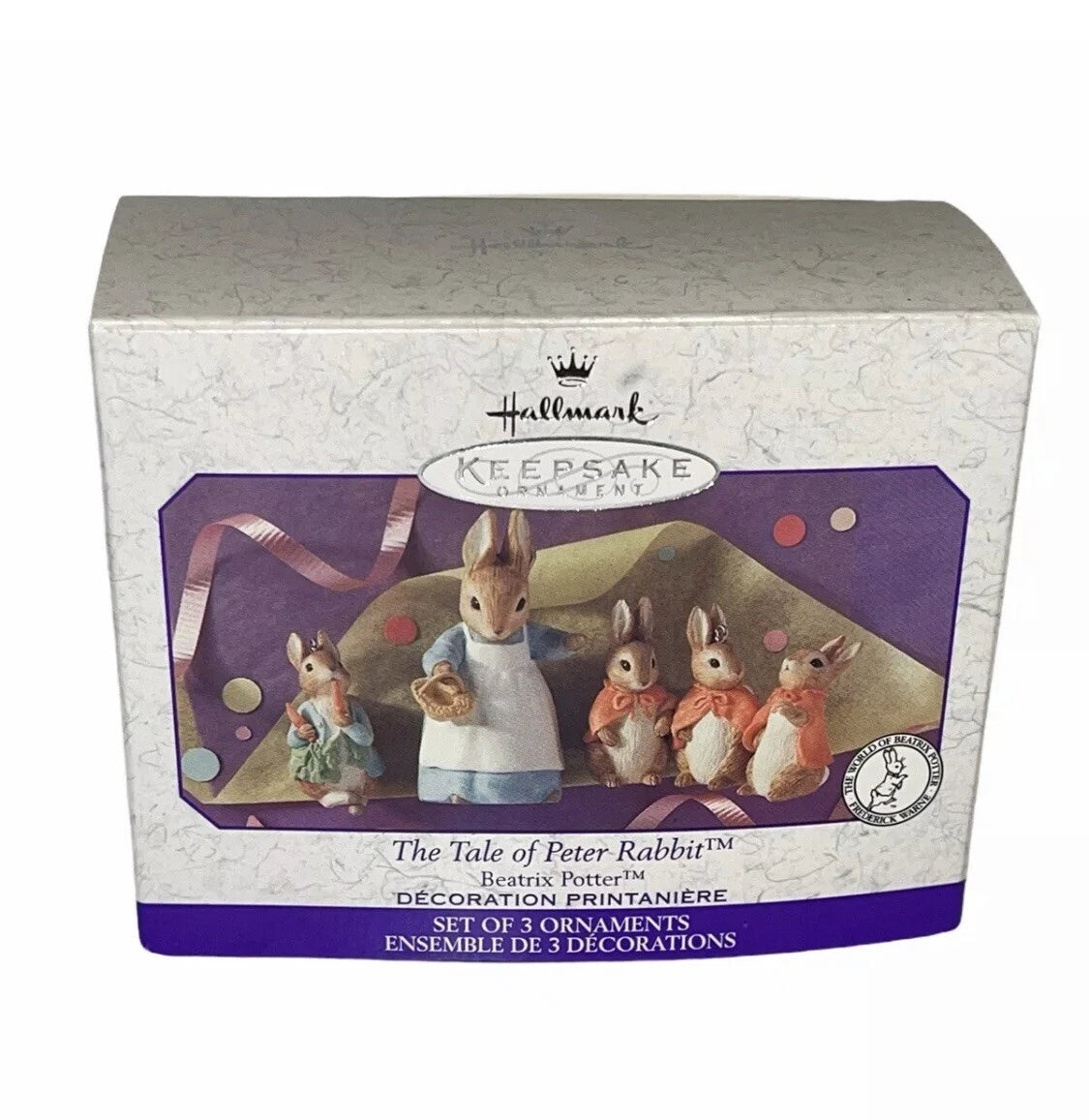 1998 The Tale of Peter Rabbit Hallmark Ornament (Beatrix Potter) QEO8397 Image2