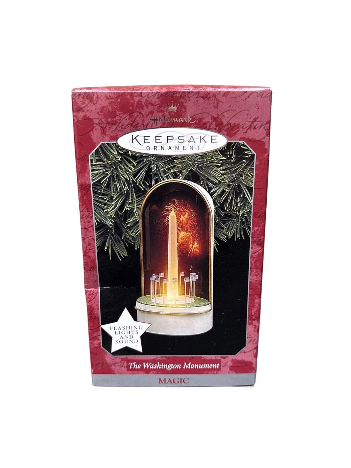 1998 The Washington Monument Hallmark Ornament (Flashing Lights and Sound) QLX7553