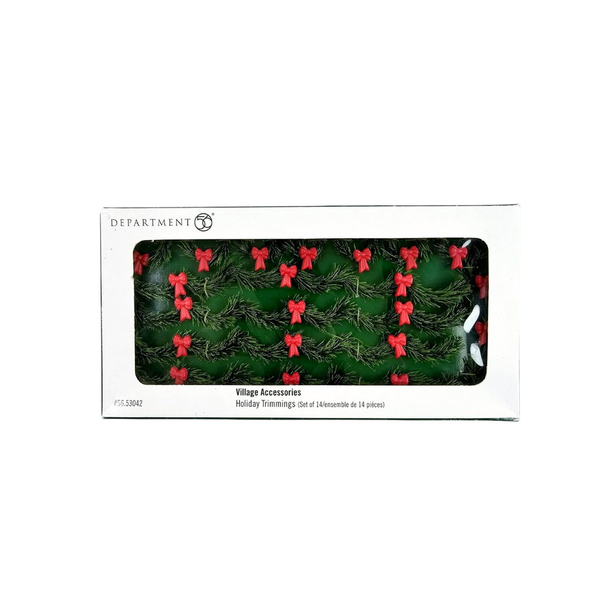 1998/2002 “Holiday Trimmings” Set of 14 – Department 56 Village Accessories — Item #56.53042 Image2
