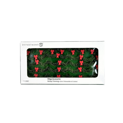1998/2002 “Holiday Trimmings” Set of 14 – Department 56 Village Accessories — Item #56.53042 Image2