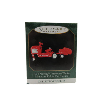 1999 1955 Murray Tractor and Trailer Hallmark Ornament (Miniature Kiddie Car Classics) QXM4479