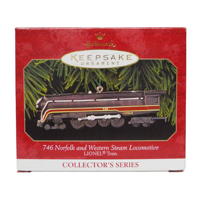 1999 746 Norfolk and Western Steam Locomotive Hallmark Ornament (Lionel) QX6377