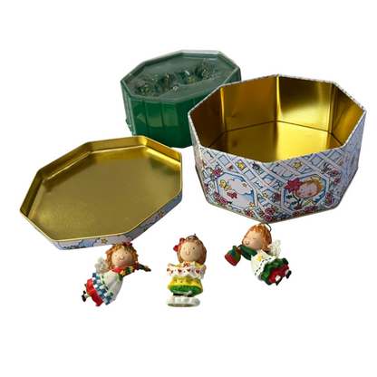 1999 Angel Place Gardens  - Laurel, Jasmine, Holly with Tin Box (Angels)