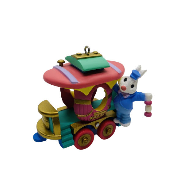 1999 Caboose Hallmark Ornament (Cottontail Express) QEO8464