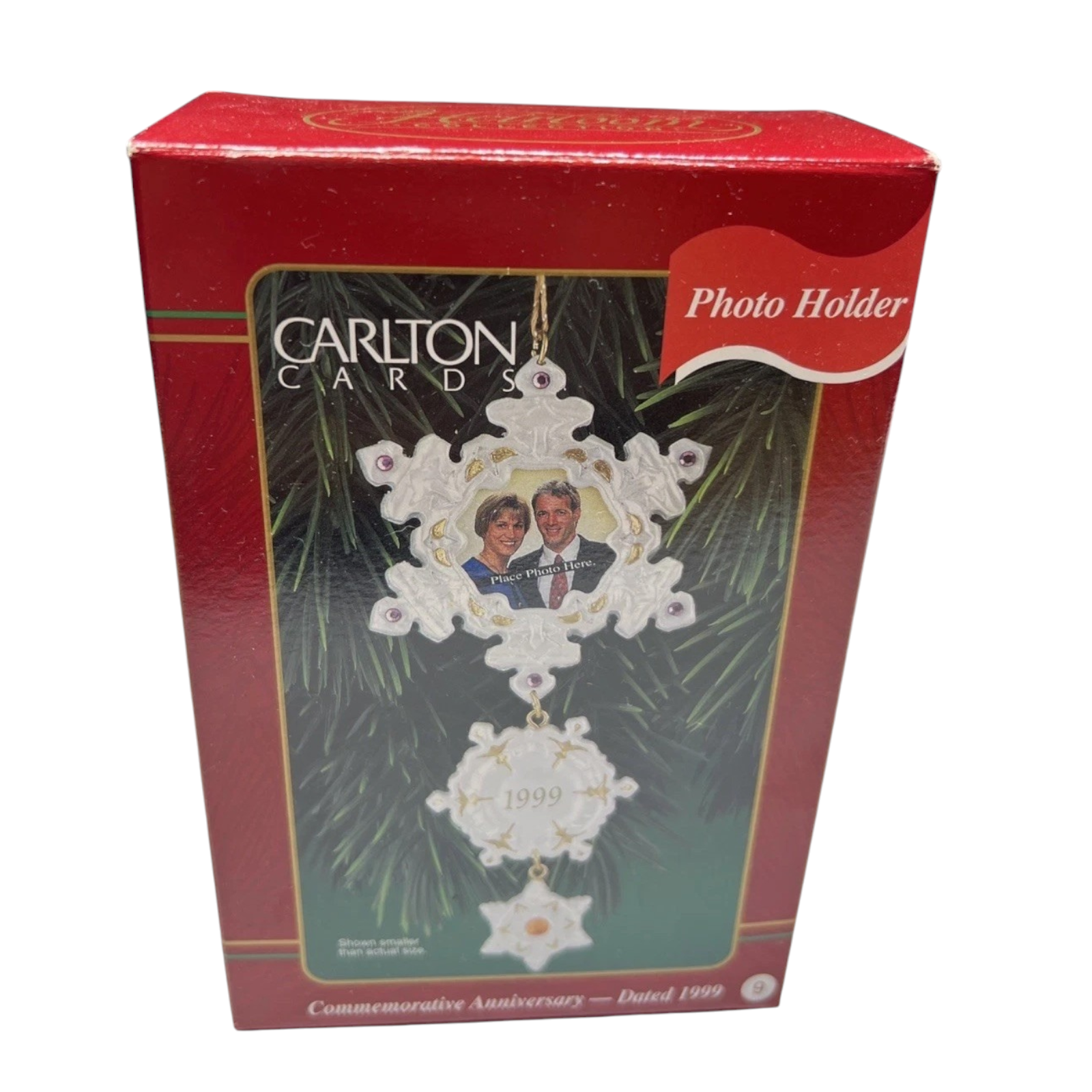 1999 Commemorative Anniversary Carlton Cards Ornaments (Photo Holder) CXOR-007A