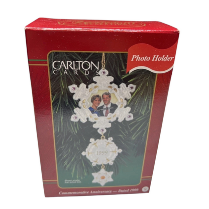 1999 Commemorative Anniversary Carlton Cards Ornaments (Photo Holder) CXOR-007A