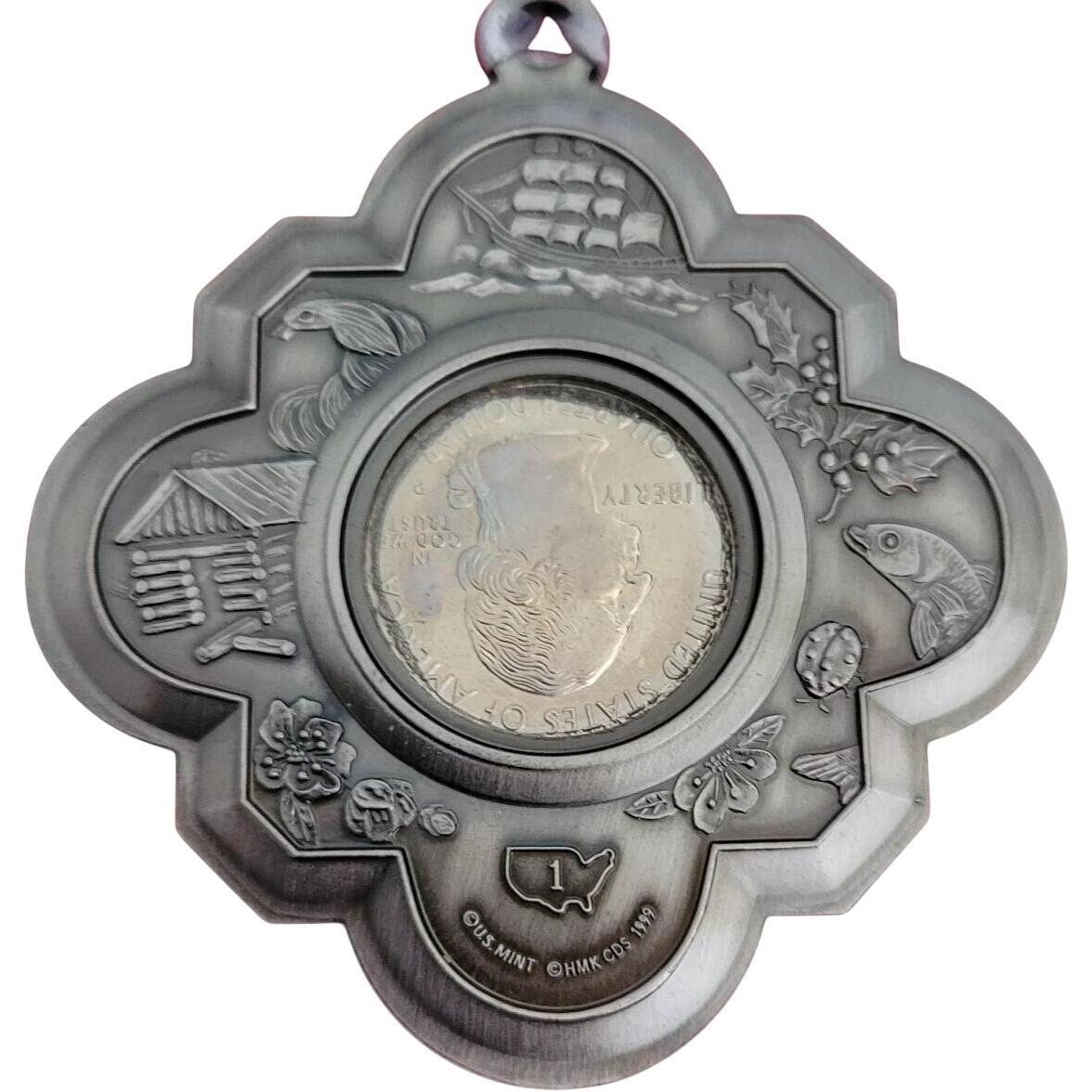 1999 Delaware Quarter Ornament Hallmark Ornament (50 State Quarters) QMP9400