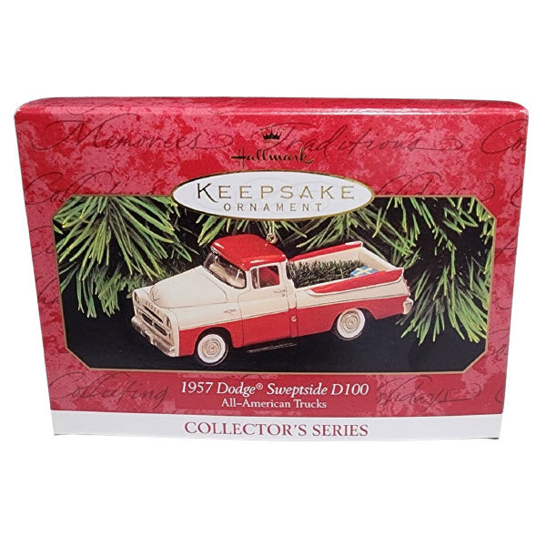 1999 Hallmark Ornament (1957) Dodge Sweptside D100 Hallmark Ornament (All-American Trucks) QX6269
