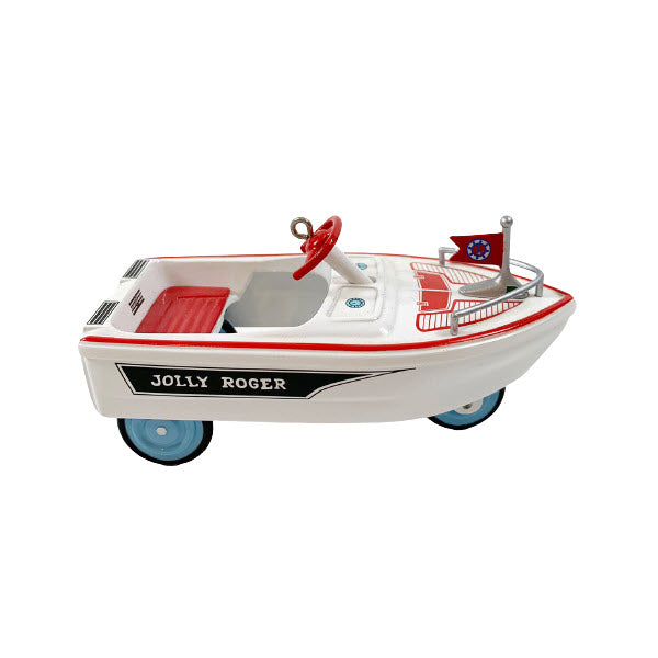 1999 Hallmark Ornament (1968) Jolly Roger Flagship Hallmark Ornament (Kiddie Car Classics) QX6279